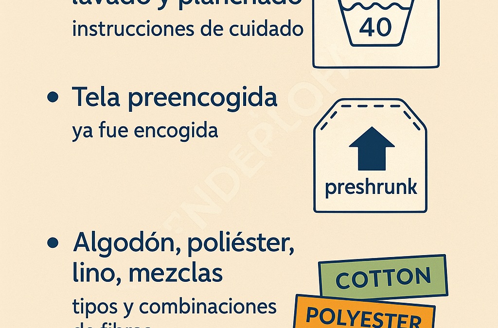 Cómo interpretar las etiquetas de las telas 🧵👗